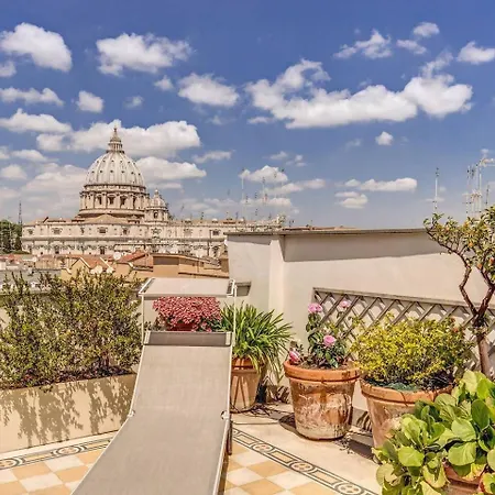 Attic With Terrace Overlooking St Peters Basilica