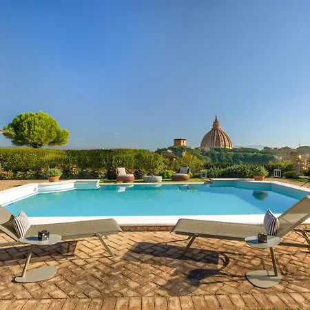 Torre Della Luna Roma Lusso, Privacy E Piscina Con Vista Su San Pietro