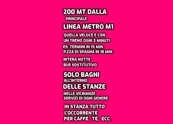 B&B Near Metro' Central Line - Only Wc In The Rooms 15 Minutes To Termini Station 20 To Spagna Square - In The Night Bus