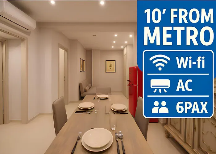 10 min Metro Roma Centro, Moderno Apt Deluxe AC&Wifi