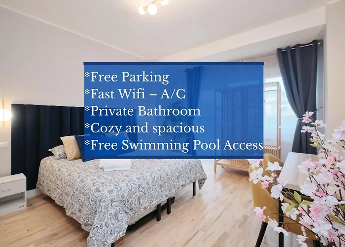 Colosseum At 18 Min By Metro Bright And Cozy Room - Free Parking Pool Access - Ac And Wifi