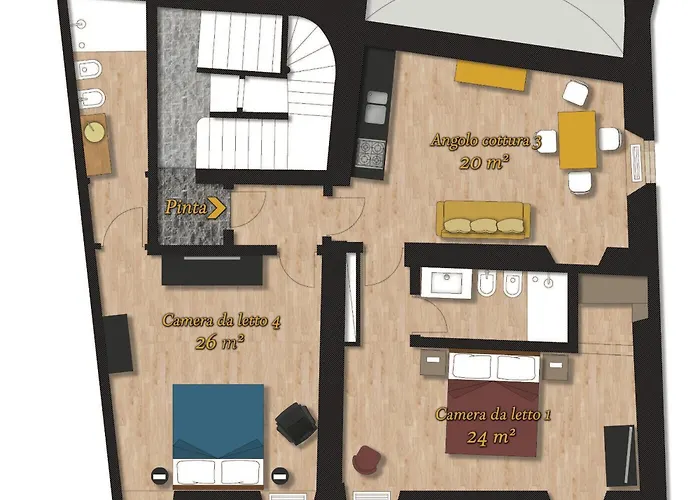 Palazzetto De Lante Appartamento Pinta
