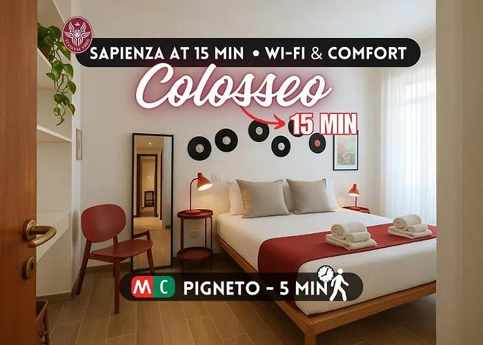 Colosseo A 15 Min - Attico Con Terrazza