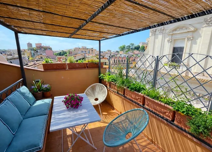 Panoramic Terrace Trastevere Apartment, Central With Amazing View