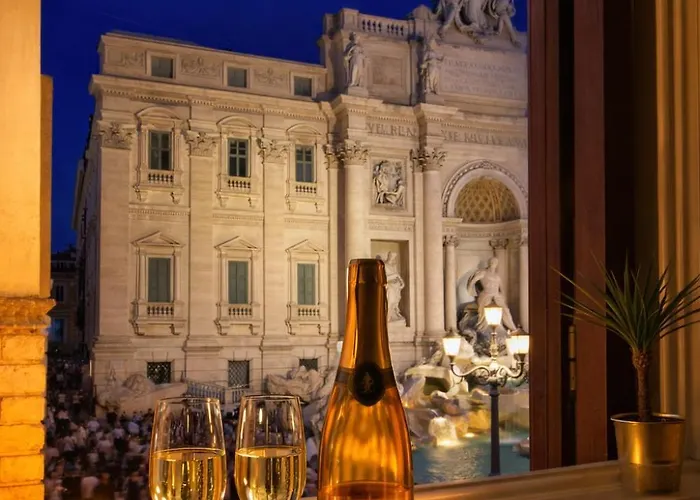 Luxury Suite With Direct Trevi Fountain View Romantic Stay