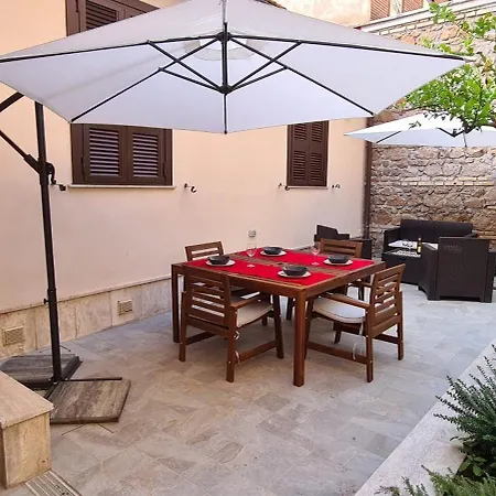 Trastevere Incantevole Con Patio Esterno Privato