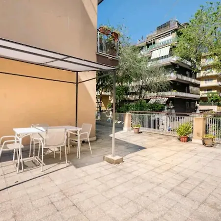 44Oz Apartment With Terrace In Monteverde Rome